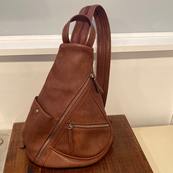 Antik Kraft Handbags - Brown backpack purse